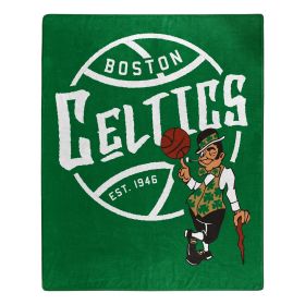 Celtics "Black Top" Raschel Throw Blanket