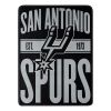 Spurs OFFICIAL NBA "Clear Out" Micro Raschel Throw Blanket;  46" x 60"