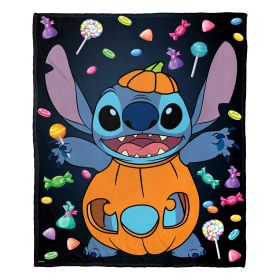 Lilo & Stitch, Candy Stitch Aggretsuko Comics Silk Touch Throw Blanket, 50" x 60"