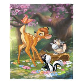 Bambi, Sweet Bambi Dear Aggretsuko Comics Silk Touch Throw Blanket, 50" x 60"