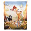 Bambi 80th Celebration, Forest Poster Aggretsuko Comics Silk Touch Throw Blanket, 50" x 60"