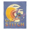 Lilo & Stitch, Vintage Aloha Stitch Aggretsuko Comics Silk Touch Throw Blanket, 50" x 60"