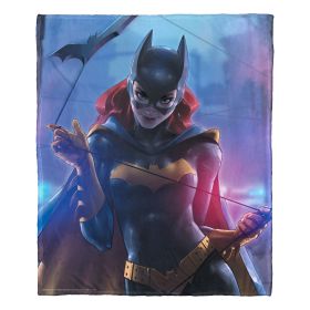 Batman, Batgirl Cover Aggretsuko Comics Silk Touch Throw Blanket, 50" x 60"