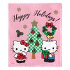 Hello Kitty, Mistletoe Aggretsuko Comics Silk Touch Throw Blanket, 50" x 60"