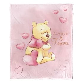 Winne the Pooh, Love Always Pooh Aggretsuko Comics Silk Touch Throw Blanket, 50" x 60"