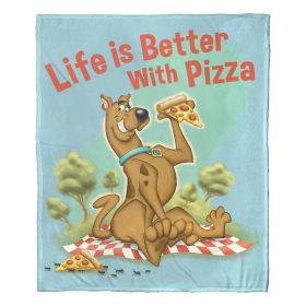 Scooby Doo, Pizza is Life Aggretsuko Comics Silk Touch Throw Blanket, 50" x 60"