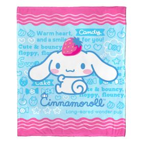 Cinnamoroll, Wonder Pup Aggretsuko Comics Silk Touch Throw Blanket, 50" x 60"