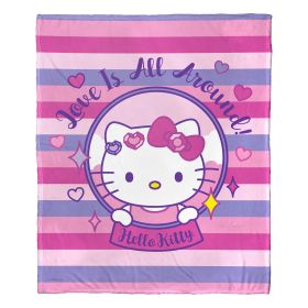 Hello Kitty, All Around Aggretsuko Comics Silk Touch Throw Blanket, 50" x 60"