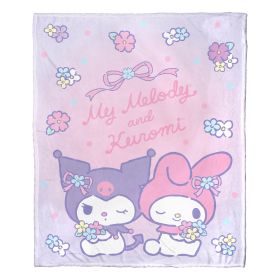 My Melody, Pastel Pals Aggretsuko Comics Silk Touch Throw Blanket, 50" x 60"