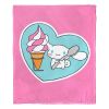 Cinnamoroll, Cinnamon Swirl Aggretsuko Comics Silk Touch Throw Blanket, 50" x 60"