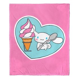 Cinnamoroll, Cinnamon Swirl Aggretsuko Comics Silk Touch Throw Blanket, 50" x 60"