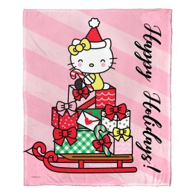 Hello Kitty, Happy Holidays Aggretsuko Comics Silk Touch Throw Blanket, 50" x 60"