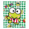 Keroppi, Playtime Plaid Aggretsuko Comics Silk Touch Throw Blanket, 50" x 60"