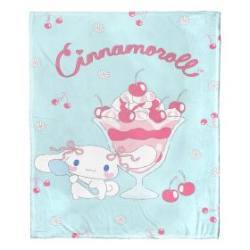 Cinnamoroll, Cherry On Top Aggretsuko Comics Silk Touch Throw Blanket, 50" x 60"