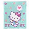 Hello Kitty, Falling Flowers Aggretsuko Comics Silk Touch Throw Blanket, 50" x 60"