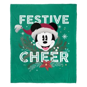 Mickey Mouse, Festive Cheer Aggretsuko Comics Silk Touch Throw Blanket, 50" x 60"