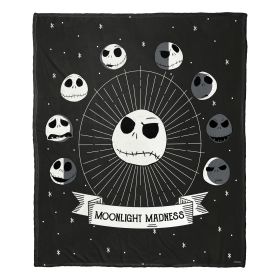 Nightmare Before Christmas, Phases of Jack Aggretsuko Comics Silk Touch Throw Blanket, 50" x 60"