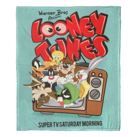 Looney Tunes, Super Saturday Aggretsuko Comics Silk Touch Throw Blanket, 50" x 60"