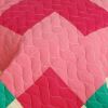 [Moments] 3PC Vermicelli - Quilted Patchwork Quilt Set (Full/Queen Size)