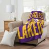 Lakers OFFICIAL NBA Clear Out Micro Raschel Throw Blanket;  46" x 60"