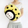 [Sirotan - Ladybug Yellow] Blanket Pillow Cushion / Travel Pillow Blanket (39.4 by 59.1 inches)