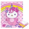 Hello Kitty, Love And Unicorns Aggretsuko Comics Silk Touch Throw Blanket, 50" x 60"