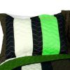 [Lemon Tree] 3PC Vermicelli-Quilted Patchwork Quilt Set (Full/Queen Size)