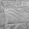 Silky Velvet Weighted Blanket-Grey-60&rdquo;*80&rdquo;