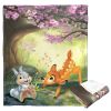 Bambi 80th Celebration, Forest Buddies Aggretsuko Comics Silk Touch Throw Blanket, 50" x 60"