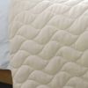 [Sea Waves] 3PC Vermicelli-Quilted Patchwork Quilt Set (Full/Queen Size)