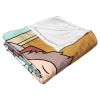 Rick & Morty, Holographic Chicken Aggretsuko Comics Silk Touch Throw Blanket, 50" x 60"