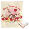 Mickey & Friends, Happy Valentine's Day Group Aggretsuko Comics Silk Touch Throw Blanket, 50" x 60"