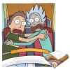 Rick & Morty, Hold On Aggretsuko Comics Silk Touch Throw Blanket, 50" x 60"