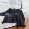 Oversided Sherpa Throw; 60&quot; x 72&quot; Ink Blue