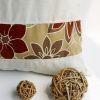 Onitiva - [Sunny Mood] Linen Patch Work Pillow Cushion Floor Cushion (19.7 by 19.7 inches)