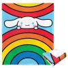 Cinnamoroll, Rainbow Roll Aggretsuko Comics Silk Touch Throw Blanket, 50" x 60"