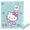 Hello Kitty, Falling Flowers Aggretsuko Comics Silk Touch Throw Blanket, 50" x 60"