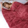 Silky Velvet Weighted Blanket-Red-48&rdquo;*72&rdquo;