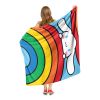 Cinnamoroll, Rainbow Roll Aggretsuko Comics Silk Touch Throw Blanket, 50" x 60"