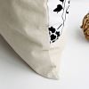 Onitiva - [Floral Wedding] Linen Patch Work Pillow Cushion Floor Cushion (19.7 by 19.7 inches)