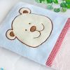 [Blue Bear] Fleece Throw Blanket Pillow Cushion / Travel Pillow Blanket (28.3 by 35.1 inches)