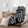 Spurs OFFICIAL NBA "Clear Out" Micro Raschel Throw Blanket;  46" x 60"