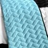 [Swaying Lily] 3PC Vermicelli-Quilted Patchwork Quilt Set (Full/Queen Size)