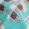 [Cool Spring] 3PC Cotton Vermicelli-Quilted Printed Quilt Set (Full/Queen Size)