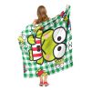 Keroppi, Playtime Plaid Aggretsuko Comics Silk Touch Throw Blanket, 50" x 60"