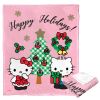 Hello Kitty, Mistletoe Aggretsuko Comics Silk Touch Throw Blanket, 50" x 60"