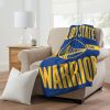 Warriors OFFICIAL NBA "Clear Out" Micro Raschel Throw Blanket;  46" x 60"