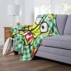 Keroppi, Playtime Plaid Aggretsuko Comics Silk Touch Throw Blanket, 50" x 60"