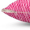 Happy Pink Square Pillow - 4 Sizes