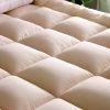 Mattress Topper Pad Quilted Mattress Cover Bed Protector King Queen Full Twin Size